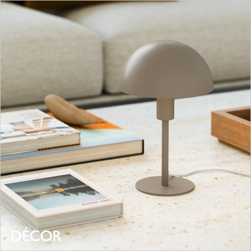 Ellen Mini - Light Brown Modern Designer Table Lamp - Scandinavian Minimalism for any Contemporary Space