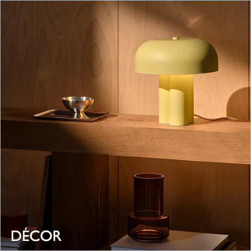 Nordlux - Sandro - Yellow Modern Designer Modern Designer Table Lamp - Iconic Danish Design for a Living Room, Study, Reception Room or Bedside