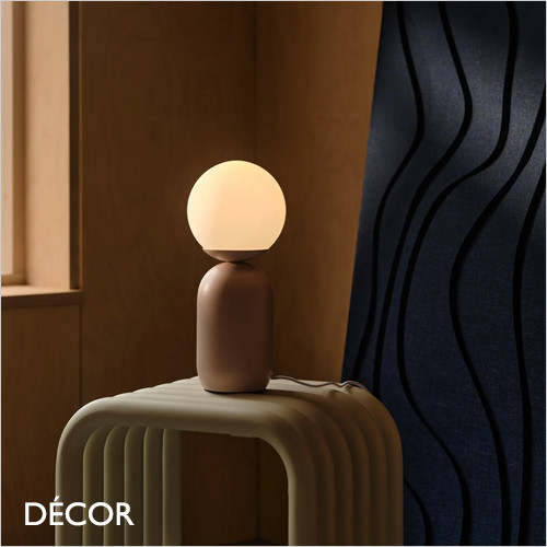 Nordlux - Notti - Dusty Rose Modern Designer Table Lamp - Ideal for a Living Room, Home Office, Study, Reception Room or Bedside