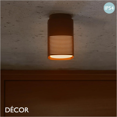 Nordlux - Sidara - Seaside Brown Metallic Modern Designer Outdoor Garden Ceiling Light - Striking Danish Design for your Garden, Hotel & Bistro