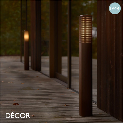 Nordlux - Sidara 95 - Seaside Brown Metallic Modern Designer Outdoor Garden Post Light - Striking Danish Design for your Garden, Hotel & Bistro