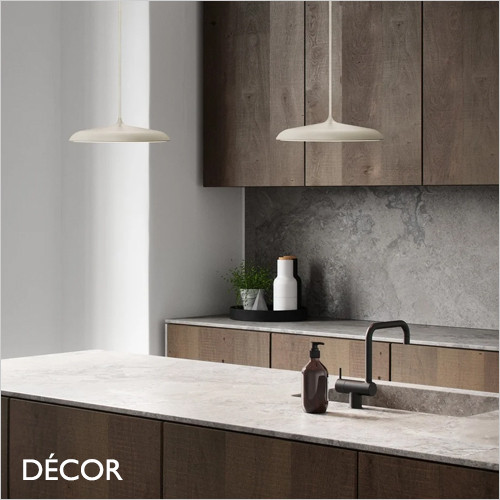 Nordlux - Artist 25 Beige Modern Designer LED Pendant Light - Minimalist Design Piece for Kitchen, Dining Room, Hotel, Restaurant & Bistro. DFTP