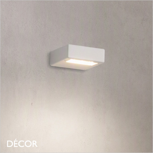 Ideal Lux - Tab - Matt White Modern Designer LED Wall Light - Italian Minimalism for any Contemporary Space