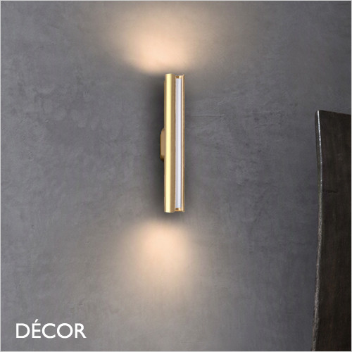 Ideal Lux - Dorica - Brushed Copper Modern Wall Light - Minimalist Design for Any Contemporary Space