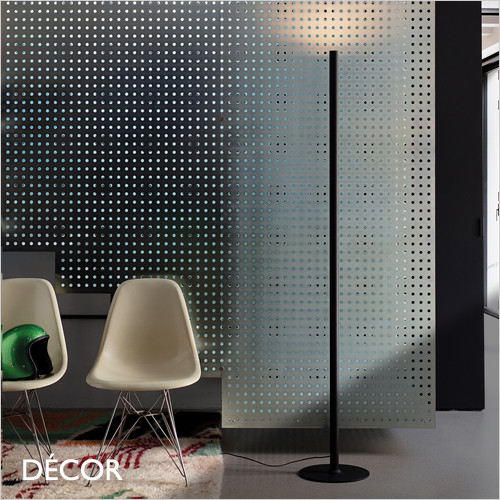 Ideal Lux - Look - Matt Black Modern Designer Tubular Dimmable LED Floor Lamp - Chic Italian Design - Ideal for any Contemporary Space