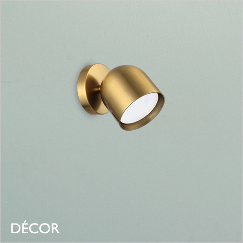 Ideal Lux - Dodo - Brass Modern Designer Single Wall Light - Stylish Italian Design - Ideal for any Contemporary Space