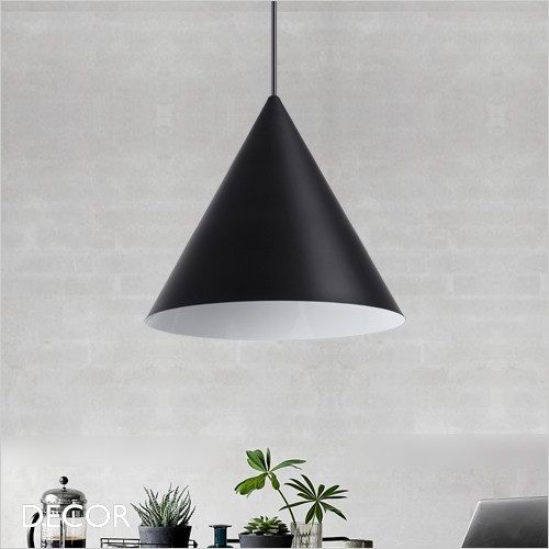 1A1 A-Line, 2 Sizes - Matt Black Modern Designer Pendant Light - Minimalist Italian Design for a Kitchen Island, Kitchen, Dining Room, Hotel, Restaurant, Bistro, Bar & Café