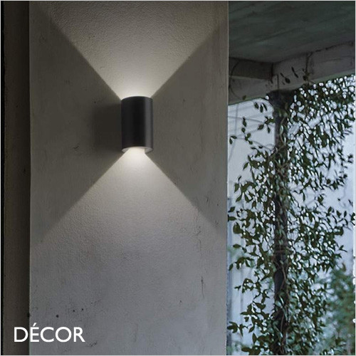 11A1 Apollo, Round - Black or White Modern Designer LED Outdoor Wall Light - Minimalist Style for any Contemporary Space - For your Home & Business