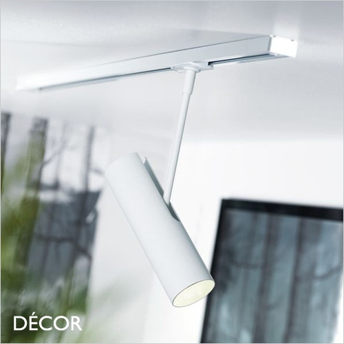 Link MIB 6, 1 Circuit - White Modern Designer Ceiling Spotlight for the Link System - Stunning in a Kitchen, Dining Room, Office, Hotel, Bistro, Bar & Café. DFTP