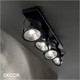 Ideal Lux - Glim 4 Adjustable Spotlights - Matt Black Modern Designer Spotlight Bar - Perfect for a Kitchen Island, Kitchen, Dining Room, Office, Restaurant or Bar Ideal Lux - Glim 4 Adjustable Spotlights - Matt Black Modern Designer Spotlight Bar - Perfect for a Kitchen Island, Kitchen, Dining Room, Office, Restaurant or Bar