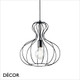 Ideal Lux - Ampolla, Bulb - Black Modern Designer Cage Pendant Light - Stylish Italian Design for a Kitchen, Dining Room, Hotel, Restaurant, Bistro, Bar & Cafe Ideal Lux - Ampolla, Bulb - Black Modern Designer Cage Pendant Light - Stylish Italian Design for a Kitchen, Dining Room, Hotel, Restaurant, Bistro, Bar & Cafe