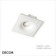 Ideal Lux - Zephyr, 2 Sizes - Unusual White Gypsum Modern Designer Directional Recessed Ceiling Downlight/Spotlight - Minimalist Design For Any Contemporary Space