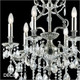 A1 Ideal Lux - Gioconda, 6 arm - Crystal & Antiqued Silver Chandelier - Opulent Italian Style for a Dining Room, Living Room, Stairs, Hallway, Hotel & Restaurant