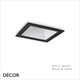 Ideal Lux - Game, Square - Black or White Modern Designer Recessed Ceiling Downlight/Spotlight - Minimalist Design For Any Contemporary Living Space