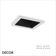 Ideal Lux - Game, Square - Black or White Modern Designer Recessed Ceiling Downlight/Spotlight - Minimalist Design For Any Contemporary Living Space