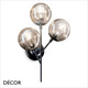 Ideal Lux - Kepler - Unusual Black Metal & Amber Glass Modern Designer Multiple Wall Light - A Magnificent Statement Piece for Any Contemporary Space Ideal Lux - Kepler - Unusual Black Metal & Amber Glass Modern Designer Multiple Wall Light - A Magnificent Statement Piece for Any Contemporary Space