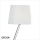 Ideal Lux - Regol - White Fabric Shade & Articulated Satin Nickel Base Modern Designer Floor Lamp - Stylish Italian Chic for a Reception Room or Bedroom Ideal Lux - Regol - White Fabric Shade & Articulated Satin Nickel Base Modern Designer Floor Lamp - Stylish Italian Chic for a Reception Room or Bedroom