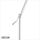 Ideal Lux - Regol - White Fabric Shade & Articulated Satin Nickel Base Modern Designer Floor Lamp - Stylish Italian Chic for a Reception Room or Bedroom Ideal Lux - Regol - White Fabric Shade & Articulated Satin Nickel Base Modern Designer Floor Lamp - Stylish Italian Chic for a Reception Room or Bedroom