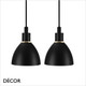 Nordlux - Ray - Black & Brass Set of Two Modern Designer Pendant Lights - Perfect for your Kitchen, Dining Room, Living Room, Hotel, Restaurant & Café