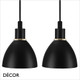 Nordlux - Ray - Black & Brass Set of Two Modern Designer Pendant Lights - Perfect for your Kitchen, Dining Room, Living Room, Hotel, Restaurant & Café