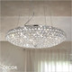 A1 Ideal Lux - King, 2 Sizes - Crystal & Chrome Modern Designer Pendant Light - Luxury Italian Chic for the Kitchen, Dining Room, Hotel or Restaurant A1 Ideal Lux - King, 2 Sizes - Crystal & Chrome Modern Designer Pendant Light - Luxury Italian Chic for the Kitchen, Dining Room, Hotel or Restaurant