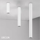 Ideal Lux - Look, 3 Sizes - Matt White Modern Designer Cylindrical Ceiling Light - Chic Italian Design - Ideal for a Kitchen, Kitchen Island, Hallway, Hotel, Bistro or Restaurant