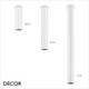 Ideal Lux - Look, 3 Sizes - Matt White Modern Designer Cylindrical Ceiling Light - Chic Italian Design - Ideal for a Kitchen, Kitchen Island, Hallway, Hotel, Bistro or Restaurant