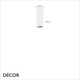 Ideal Lux - Look, 3 Sizes - Matt White Modern Designer Cylindrical Ceiling Light - Chic Italian Design - Ideal for a Kitchen, Kitchen Island, Hallway, Hotel, Bistro or Restaurant