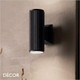 11A1 Ideal Lux - Base - Black or White Modern Designer Outdoor Wall Light - Industrial Style for any Contemporary Space 11A1 Ideal Lux - Base - Black or White Modern Designer Outdoor Wall Light - Industrial Style for any Contemporary Space