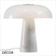 1A1 Nordlux - Glossy - White Marble & Opal White Glass Modern Designer Table Lamp - Iconic Design for a Living Room, Reception or Bedroom 1A1 Nordlux - Glossy - White Marble & Opal White Glass Modern Designer Table Lamp - Iconic Design for a Living Room, Reception or Bedroom