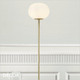 Nordlux - Alton - Opal White Glass & Brushed Brass Modern Designer Floor Lamp - Contemporary Classic for a Living Room, Study or Reception Room Nordlux - Alton - Opal White Glass & Brushed Brass Modern Designer Floor Lamp - Contemporary Classic for a Living Room, Study or Reception Room