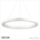 1 C Ideal Lux - Oracle 50, 60, 70, Round - Matt White Modern Designer LED Suspension Light - Minimalism for a Kitchen, Dining Room, Office, Boardroom, Laboratory, Shop, Café or Bistro