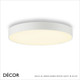 Ideal Lux - Halo 35, 45 & 60 - White Modern Designer LED Flush Fitting Ceiling Light in 3000K Warm or 4000K Neutral White Light - Stylish Italian Design for a Kitchen Island, Kitchen, Dining Room, Office, Boardroom, Shop, Café, Bar or Restaurant