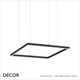 Ideal Lux - Oracle Slim 50, 70, 90, Square - Matt Black Modern Designer LED Suspension Light - Minimalism for a Kitchen, Dining Room, Office, Boardroom, Laboratory, Shop, Café or Bistro