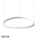 1 B Ideal Lux - Gemini Gemini 42, 61, 81 & 105 - Matt White Modern Designer LED Suspension Light, 4 Sizes - Minimalism for a Kitchen, Dining Room, Office, Boardroom, Laboratory, Shop, Café or Bistro