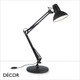 Ideal Lux - Wally - Black Modern Designer Extendable Desk Light - Perfect Task Light for your Study, Workspace, Bedside, Lamp Table, Living Room & Lounge