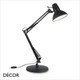 Ideal Lux - Wally - Black Modern Designer Extendable Desk Light - Perfect Task Light for your Study, Workspace, Bedside, Lamp Table, Living Room & Lounge