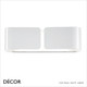Ideal Lux - Clip, 2 Sizes - Unusual White Modern Designer Wall Light - Chic Italian Design - Ideal for a Dining Room, Reception Room, Bedroom, Stairwell, Hallway, Hotel, Restaurant, Bistro & Café