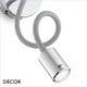 Ideal Lux - Focus 1 - Matt Grey & Chrome Modern Designer Flexible LED Wall Light -  Innovative Italian Design for a Hotel Room, Bedside, Office or Study Ideal Lux - Focus 1 - Matt Grey & Chrome Modern Designer Flexible LED Wall Light -  Innovative Italian Design for a Hotel Room, Bedside, Office or Study