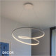 Ideal Lux - Oz 40, 60, 80 & 100, 4 Sizes - Matt White Modern Designer LED Suspension Light - Unique Italian Design Ideal for your Kitchen, Living Room, Office, Hotel & Reception Room