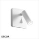 11 Ideal Lux - Lite - Matt White Adjustable Modern Designer LED Wall Light - A Perfect Task Light