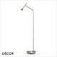 Ideal Lux - Diesis - Nickel Modern Designer Floor & Task Lamp - Minimalist Industrial Italian Design for Any Contemporary Space Ideal Lux - Diesis - Nickel Modern Designer Floor & Task Lamp - Minimalist Industrial Italian Design for Any Contemporary Space