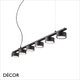 Ideal Lux - Minor 4 & 6 - Matt Black Modern Designer Linear Suspension Light- Perfect for Any Contemporary Space Ideal Lux - Minor 4 & 6 - Matt Black Modern Designer Linear Suspension Light- Perfect for Any Contemporary Space