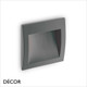 Ideal Lux - Wire, 2 Sizes - Anthracite Outdoor Recessed LED Wall Light - Modern Italian Design For Any Contemporary Outdoor Space