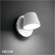 Ideal Lux - Gim - Matt Black Modern Designer Adjustable Wall Light - Stylish Italian Design for Any Contemporary Space