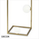 Ideal Lux - Angolo - Four White Glass Globes on a Satin Brass Metal Frame Modern Designer Floor Lamp - Striking Italian Style -  Ideal for a Bedside or Occasional Table Ideal Lux - Angolo - Four White Glass Globes on a Satin Brass Metal Frame Modern Designer Floor Lamp - Striking Italian Style -  Ideal for a Bedside or Occasional Table