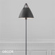 1 Nordlux - Strap - Matt Black & Leather Modern Designer Floor Lamp - Ideal for a Living Room, Study or Bedroom. DFTP 1 Nordlux - Strap - Matt Black & Leather Modern Designer Floor Lamp - Ideal for a Living Room, Study or Bedroom. DFTP