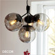 Nordlux - Ivona 4 Spot - Matt Black & Smoked Glass Modern Designer Multiple Globe Pendant Light - Danish Style Ideal for Any Contemporary Space Nordlux - Ivona 4 Spot - Matt Black & Smoked Glass Modern Designer Multiple Globe Pendant Light - Danish Style Ideal for Any Contemporary Space