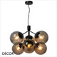 Nordlux - Ivona 6 Spot - Matt Black & Smoked Glass Modern Designer Multiple Globe Pendant Light - Danish Style Ideal for Any Contemporary Space Nordlux - Ivona 6 Spot - Matt Black & Smoked Glass Modern Designer Multiple Globe Pendant Light - Danish Style Ideal for Any Contemporary Space