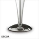 Ideal Lux - Duchessa, 2 Sizes - Clear Glass & Chrome with a Pleated Organza Shade Modern Designer Table Lamp - Stylish Italian Style for Any Contemporary Space Ideal Lux - Duchessa, 2 Sizes - Clear Glass & Chrome with a Pleated Organza Shade Modern Designer Table Lamp - Stylish Italian Style for Any Contemporary Space
